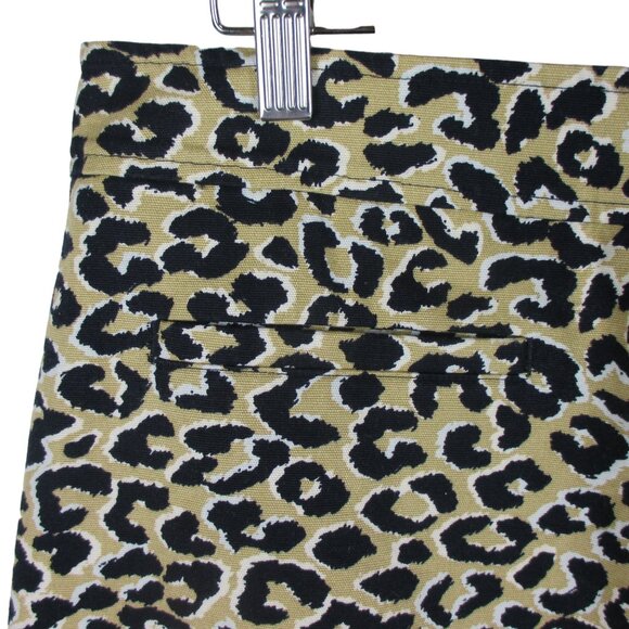 NEW Talbots short A-Line Abstract Cheetah Animal Print Skirt Size 14 Classic - Picture 4 of 6